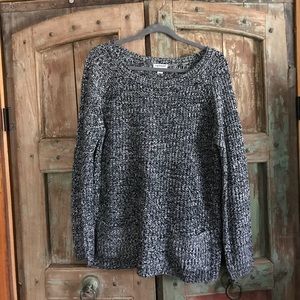 Black and white sweater